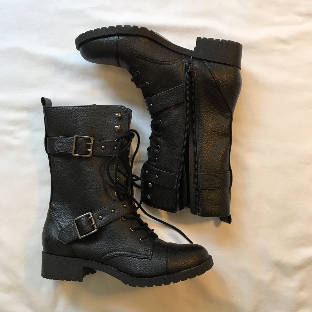 Hardy by Abound buckle combat boots